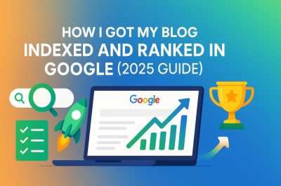 How I Got My Blog Indexed and Ranked in Google (2025 Guide)